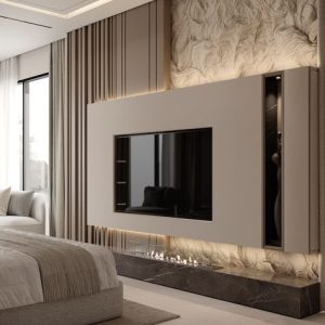 واجهة شاشة بلازما بتصميم عصري